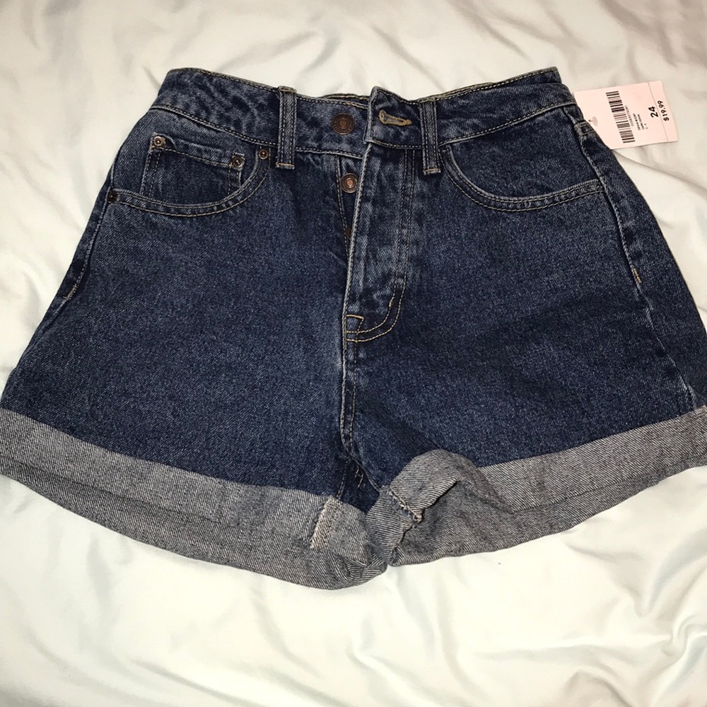Dark Denim high waisted Jean shorts